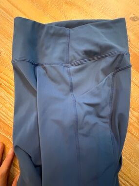 High-Waist Navy Blue Active Leggings